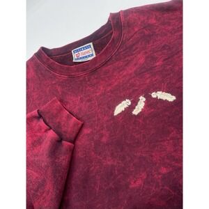 Vtg Hanes Ultimate Cotton Pullover Men's 2XL Stone Aged Tie Dye Northwestern